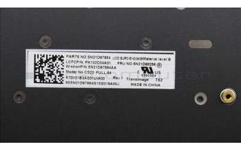 Lenovo 5N21D68296 Keyboard Internal, US English Euro, Non-BackLight, Black, US