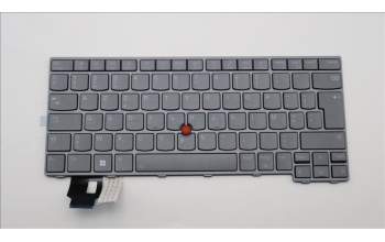 Lenovo 5N21D68314 Keyboard Internal, Belgian, BackLight, Grey, UK
