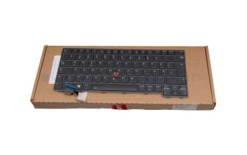 5N21D68319 Original Lenovo Tastatur DE (deutsch) grau mit Backlight und Mouse-Stick