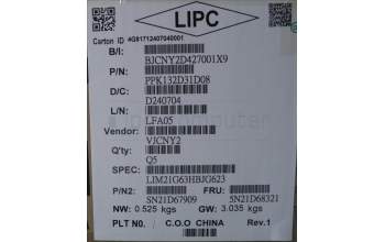 Lenovo 5N21D68321 NB_KYB CS22 FL TOP,GR-BL,CHY,HBW