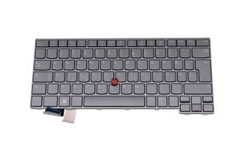 5N21D68356 Original Lenovo Tastatur DE (deutsch) grau mit Backlight und Mouse-Stick