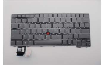 Lenovo 5N21D68357 Keyboard Internal, Greek, BackLight, Grey, US