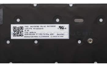 Lenovo 5N21D68362 Keyboard Internal, Norwegian, BackLight, Grey, UK