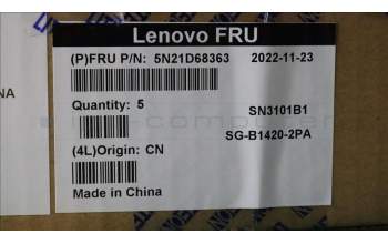 Lenovo 5N21D68363 Keyboard Internal, Portuguese, BackLight, Grey, UK