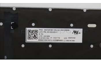 Lenovo 5N21D68369 NB_KYB CS22 FL TOP,GR-BL,LTN,UK