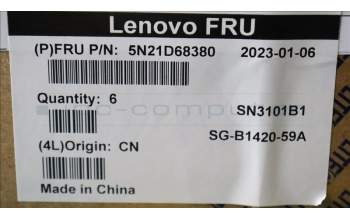 Lenovo 5N21D68380 Keyboard Internal, Czech/Slovak, BackLight, Grey, UK