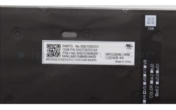 Lenovo 5N21D93629 Keyboard Internal, Norwegian, Black, Backlight, w/Number, UK