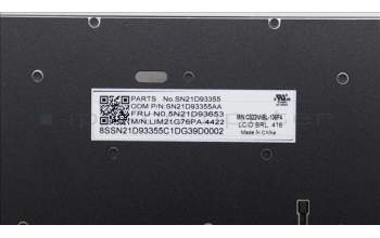 Lenovo 5N21D93653 NB_KYB CS22 NM TOP,BK-NBL,CHY,BRL