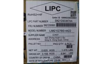 LENOVO 5N21D93665 Keyb T16/P16s/P16v G1/G2 /L15 G3/G4 IT