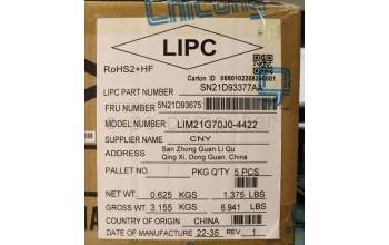 Lenovo 5N21D93675 NB_KYB CS22 NM TOP,BK-NBL,CHY,JPN