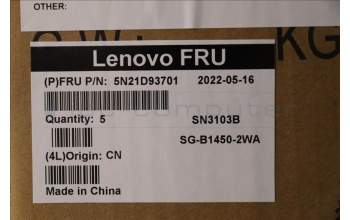 Lenovo 5N21D93701 Keyboard Internal, Icelandic, Black, Backlight, w/Number, UK