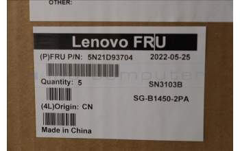 Lenovo 5N21D93704 NB_KYB CS22 NM TOP,BK-BL,LTN,POR
