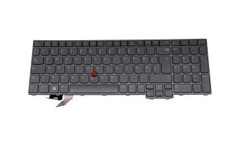 5N21D93845 Original Lenovo Tastatur DE (deutsch) grau mit Backlight und Mouse-Stick