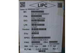 Lenovo 5N21D93866 NB_KYB CS22 NM TOP,GR-BL,CHY,TC