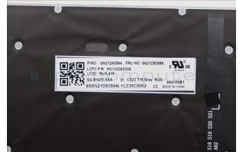 Lenovo 5N21D93895 Keyboard Internal, Russian, Backlight, w/Number, US