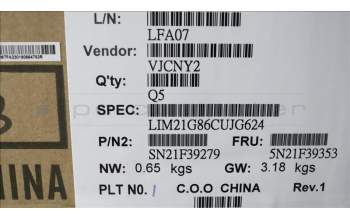 Lenovo 5N21F39353 Keyboard Internal, Canadian French English, Backlight, UK