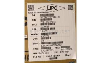Lenovo 5N21H76850 NB_KYB SER2 KBD BK-BL,CHY,UK