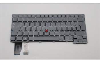Lenovo 5N21H76896 Keyboard Internal, Hungarian, Grey, Backlight, UK