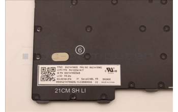 Lenovo 5N21H76962 Keyboard Internal, French, Black, Non-Backlight, US