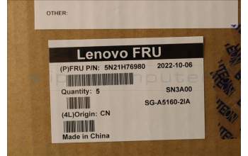 Lenovo 5N21H76980 Keyboard Internal, Italian, Black, Non-Backlight, UK