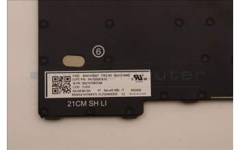 Lenovo 5N21H76980 Keyboard Internal, Italian, Black, Non-Backlight, UK