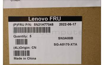 Lenovo 5N21H77048 Keyboard Internal, Hebrew, Black, Backlight, US