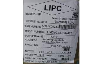 Lenovo 5N21K05033 Keyboard Internal, Thai, BackLight, US