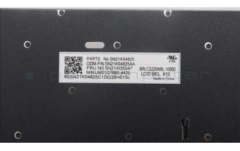 Lenovo 5N21K05047 Keyboard Internal, Belgian, Non-BackLight, UK
