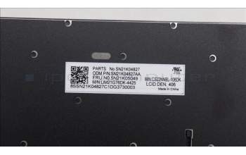 Lenovo 5N21K05049 Keyboard Internal, Danish, Non-BackLight, UK