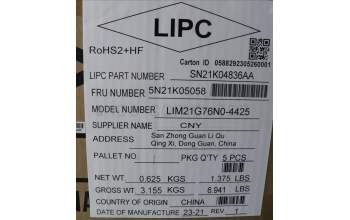 Lenovo 5N21K05058 NB_KYB CS23 NM TOP,BK-NBL,CHY,NOR