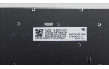 Lenovo 5N21K05059 NB_KYB CS23 NM TOP,BK-NBL,CHY,POR