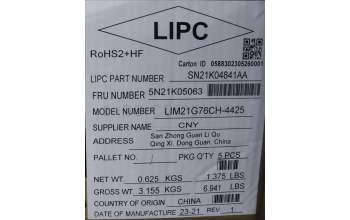 Lenovo 5N21K05063 Keyboard Internal, Swiss, Non-BackLight, UK