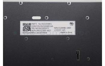 Lenovo 5N21K05073 Keyboard Internal, Estonian, Non-BackLight, UK