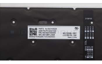 Lenovo 5N21K05450 NB_KYB CS23 NM TOP,GR-BL,CHY,058 FRA