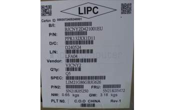 Lenovo 5N21K05472 NB_KYB CS23 NM TOP,GR-BL,CHY,UK