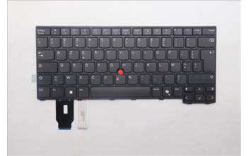 Lenovo 5N21M37810 Keyboard Internal, French, Black, Non-Backlight, US