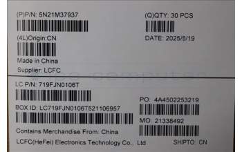 Lenovo 5N21M37937 Keyboard Internal, Hungarian, Black, Backlight, UK