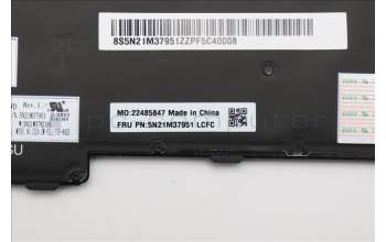 Lenovo 5N21M37951 Keyboard Internal, Russian, Black, Backlight, US