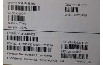 Lenovo 5N21M38193 NB_KYB 4C4TT50B-BK-TRI-EURO ENG