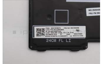 Lenovo 5N21M38296 Keyboard Internal, USA English, Black, Backlight, US