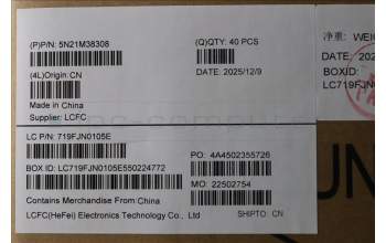 Lenovo 5N21M38308 Keyboard Internal, Belgian, Black, Backlight, UK