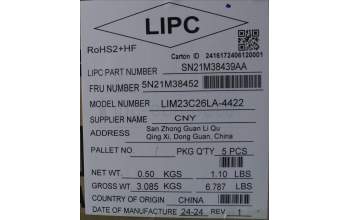 Lenovo 5N21M38452 NB_KYB 4C4TT50N-BK-CHY-LA SPA