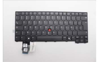 Lenovo 5N21M38458 Keyboard Internal, Belgian, Black, Non-Backlight, UK