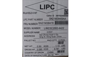 Lenovo 5N21M38478 NB_KYB 4C4TT50N-BK-CHY-ITA