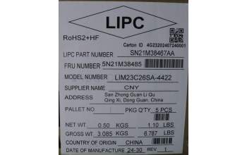 Lenovo 5N21M38485 NB_KYB 4C4TT50N-BK-CHY-SLV