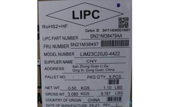 Lenovo 5N21M38497 NB_KYB 4C4TT50N-BK-CHY-JPN