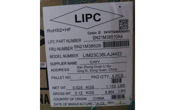 Lenovo 5N21M38528 NB_KYB 4C4TT50B-BK-CHY-LA SPA