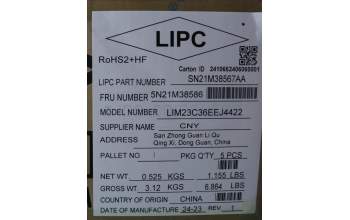 Lenovo 5N21M38586 NB_KYB 4C4TT50B-BK-CHY-EST
