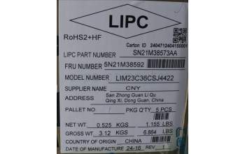 LENOVO 5N21M38592 Keyb L14/T14/P14s G5/G6 CZ/SLK - BL