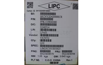 Lenovo 5N21M38598 NB_KYB 4C4TT50B-GY-CHY-ENG